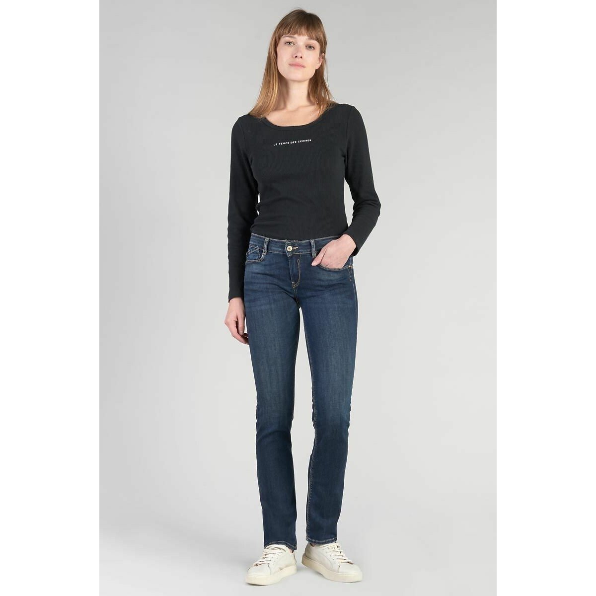 Jean regular, droit blue black, LE TEMPS DES CERISES