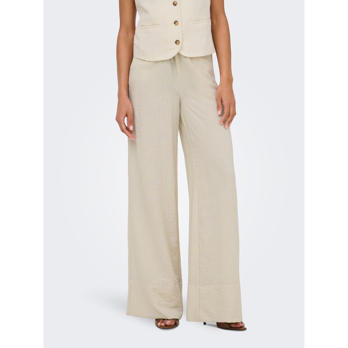 Pantalon À Jambe Large oatmeal, JDY