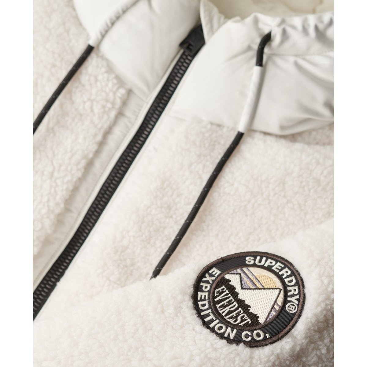 Bomber Everest Hybrid blanc cassé, SUPERDRY