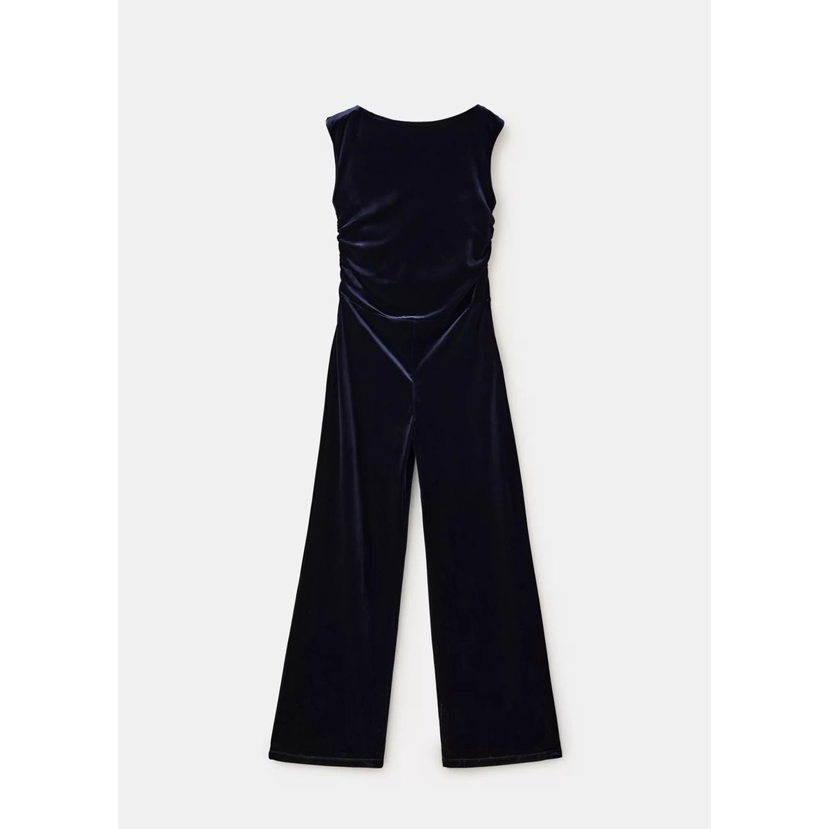 Combinaison en velours dos nu bleu nuit, MANGO