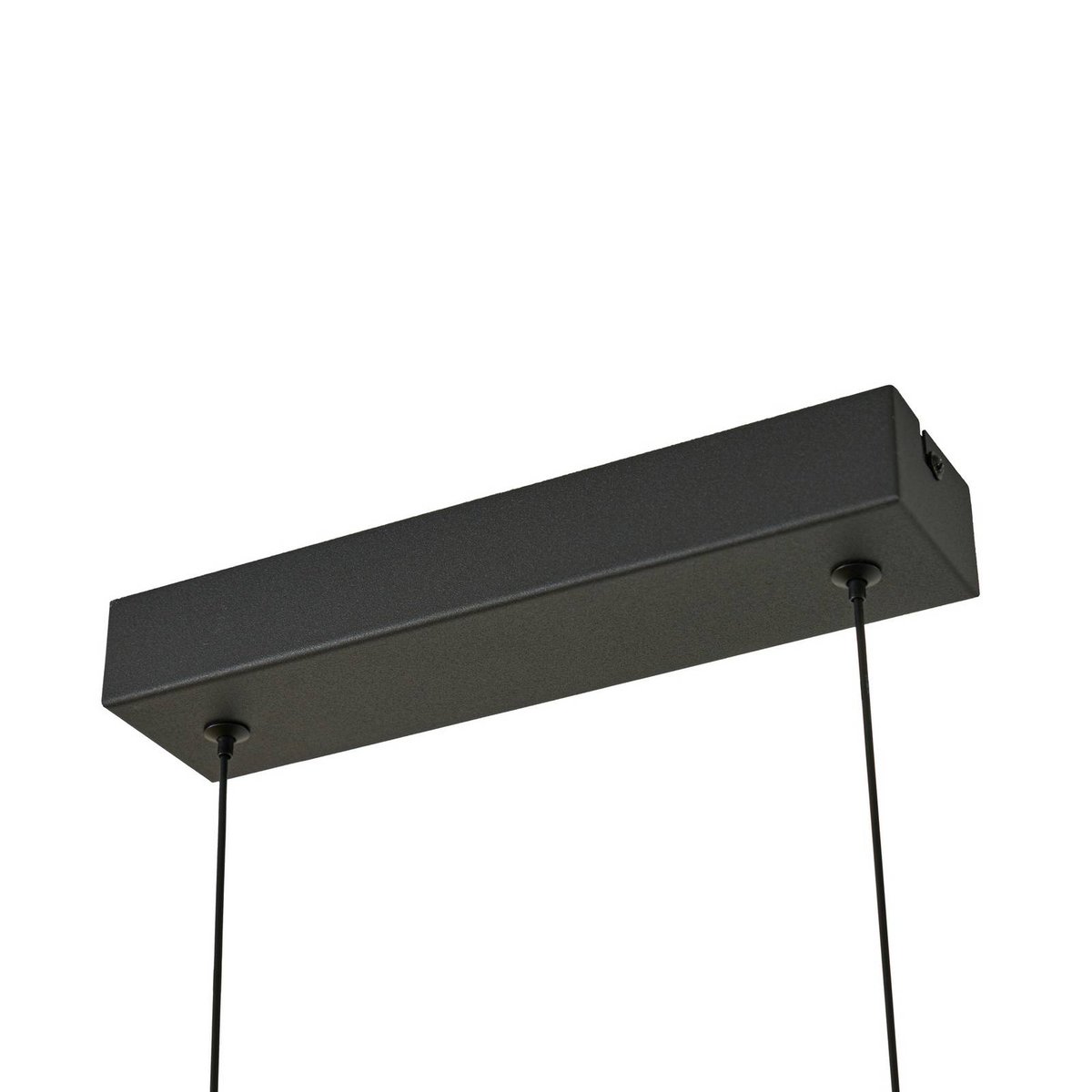 Suspension en verre moderneLED, Martis noir, gris fumé, LUCANDE