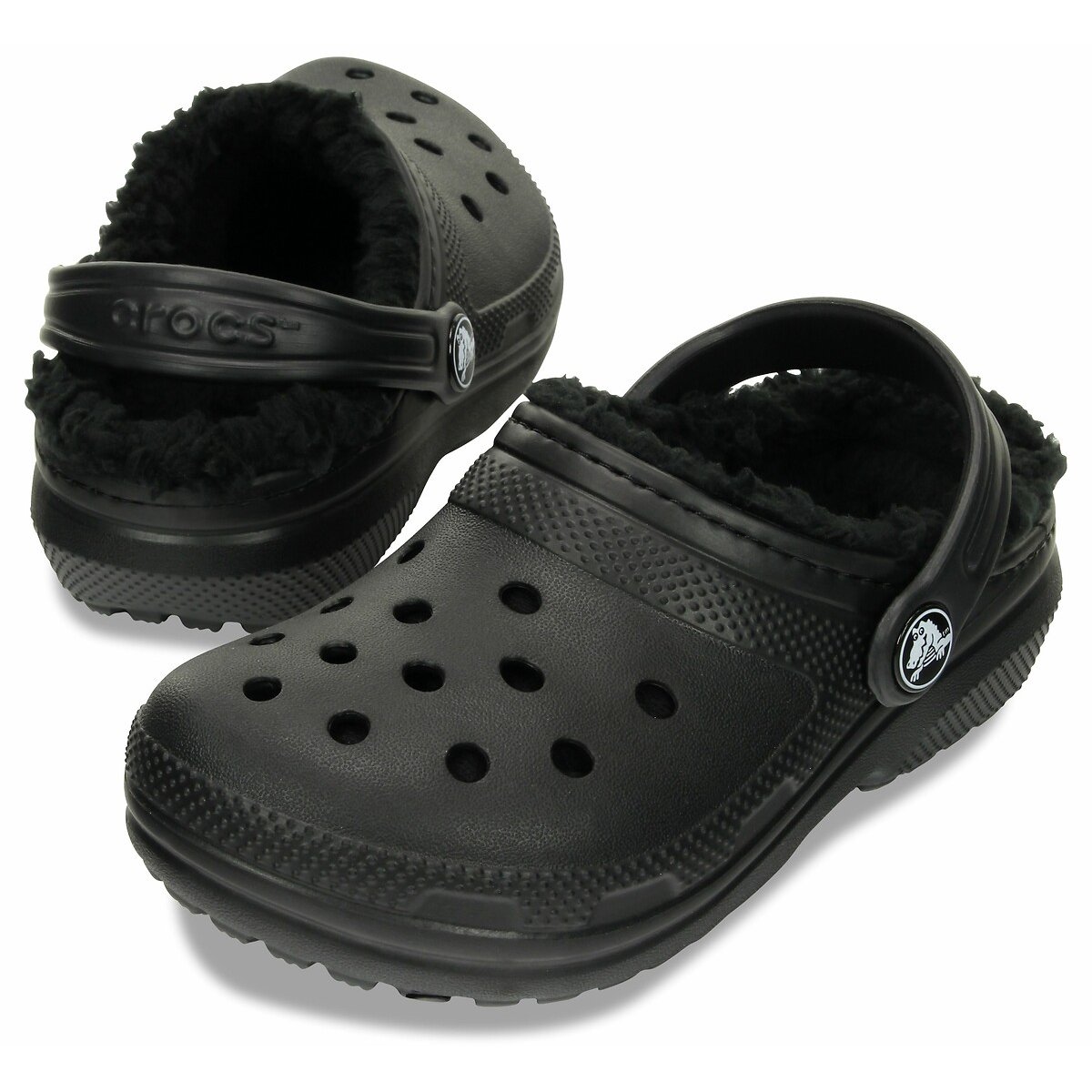 Sabots Classic fourrés T noir, CROCS