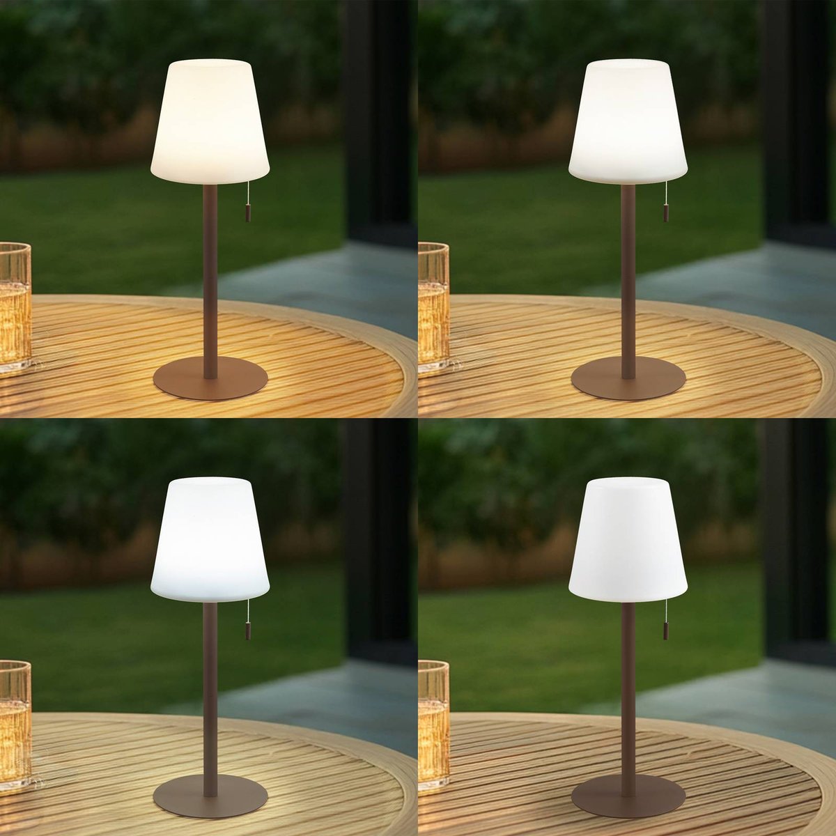 Luminaire de terrasse en aluminium moderneLED noir, blanc, LINDBY