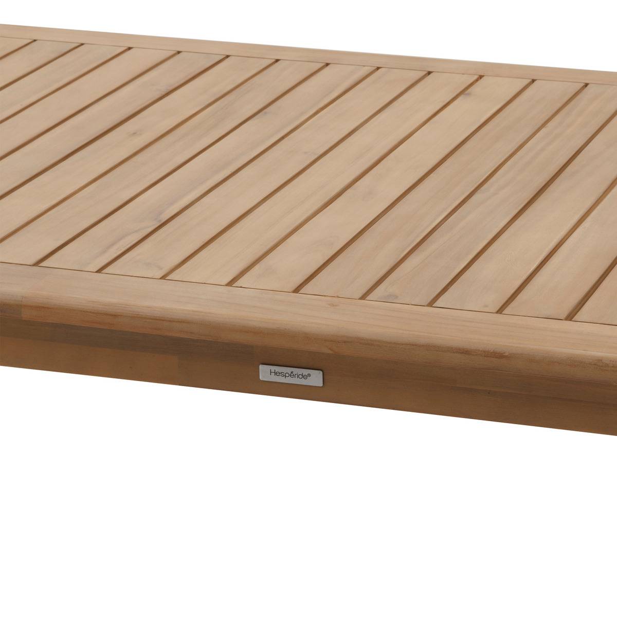 Table de jardin 8 places en acacia DEONA beige, HESPERIDE