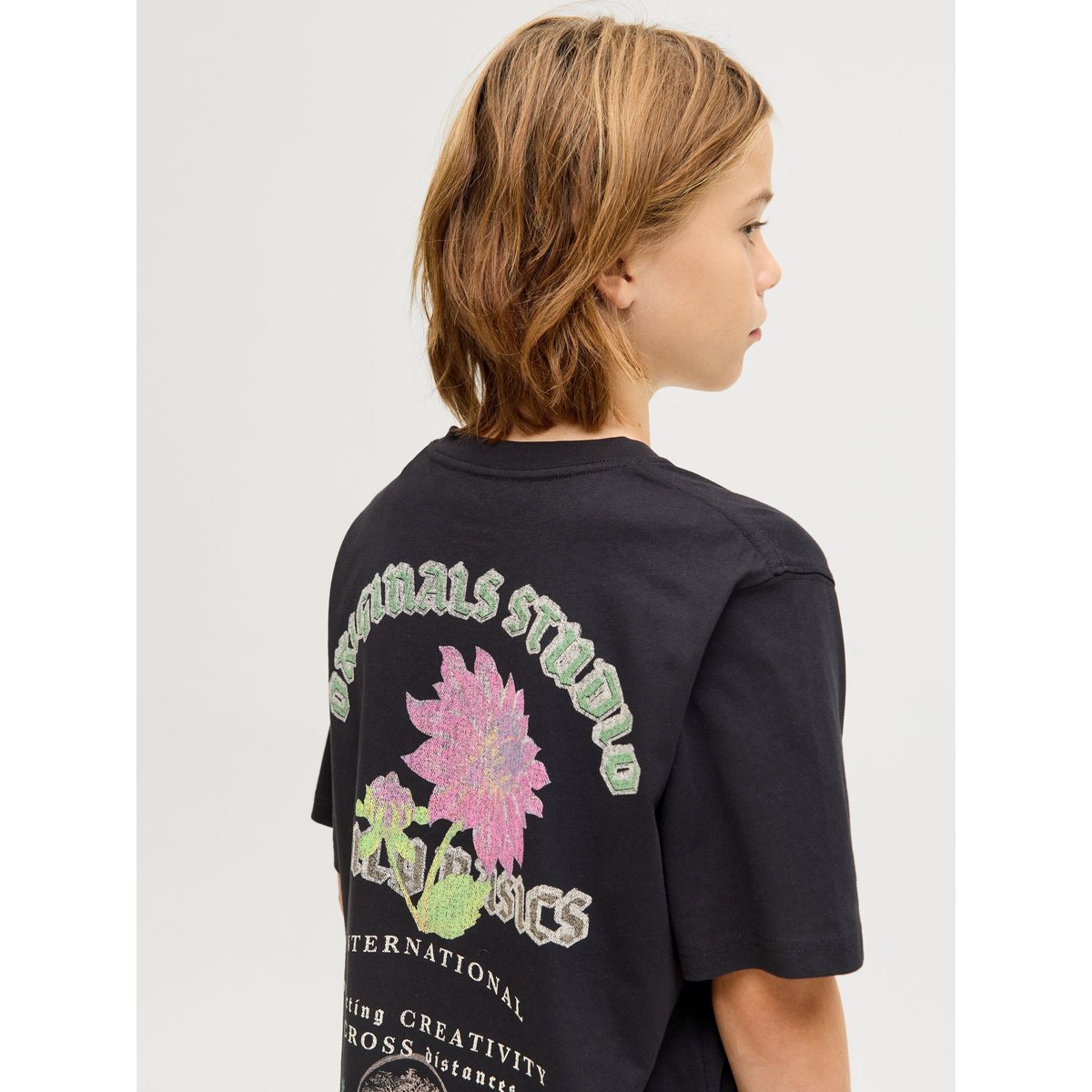 T-Shirt noire - black, JACK & JONES JUNIOR