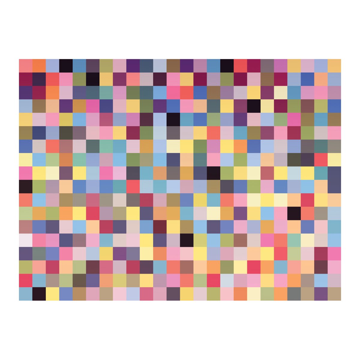Papier peint intissé panoramique Palette complète de couleurs multicouleur, EDEN