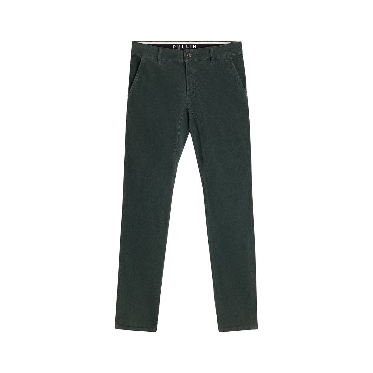 PANTALON CHINO VELOURS DEEPFOREST vert, PULLIN