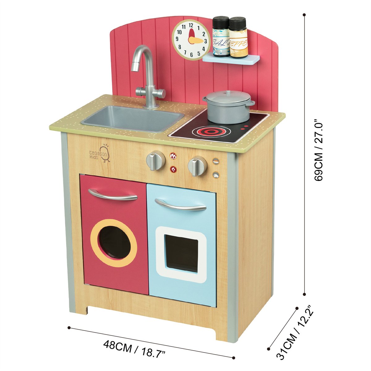 Cuisine Enfant Dinette PORTO multicolore, TEAMSON KIDS