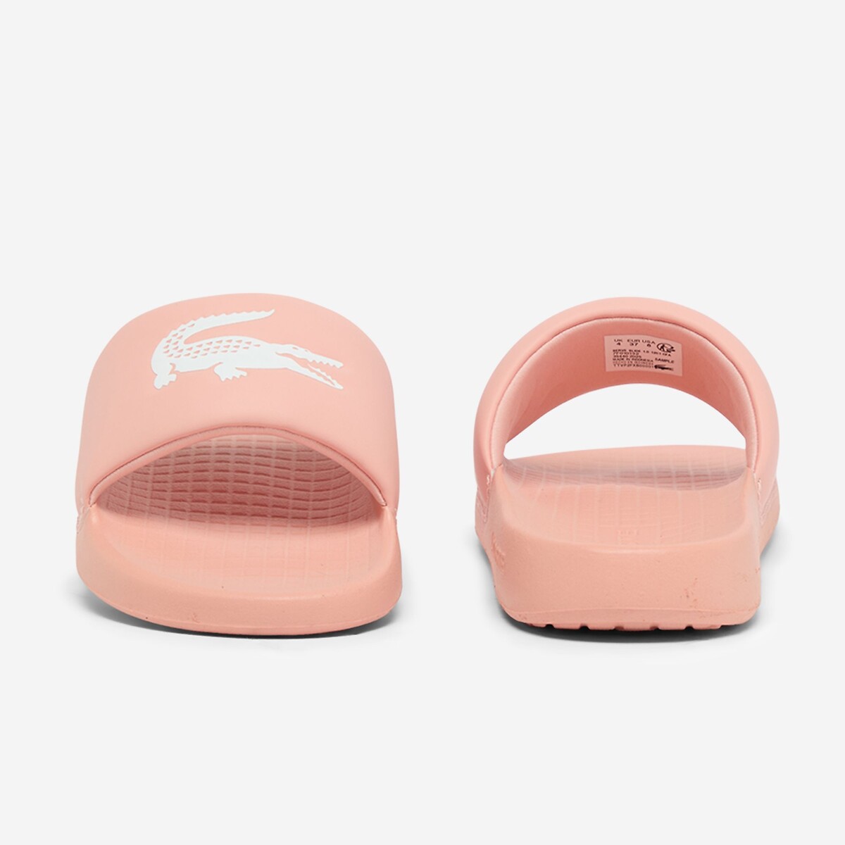 Ciabatte Slide Croco 1.0 rosa, LACOSTE