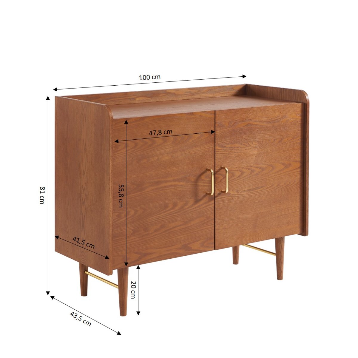 Buffet 2 portes TWIGGY frêne, SORELH