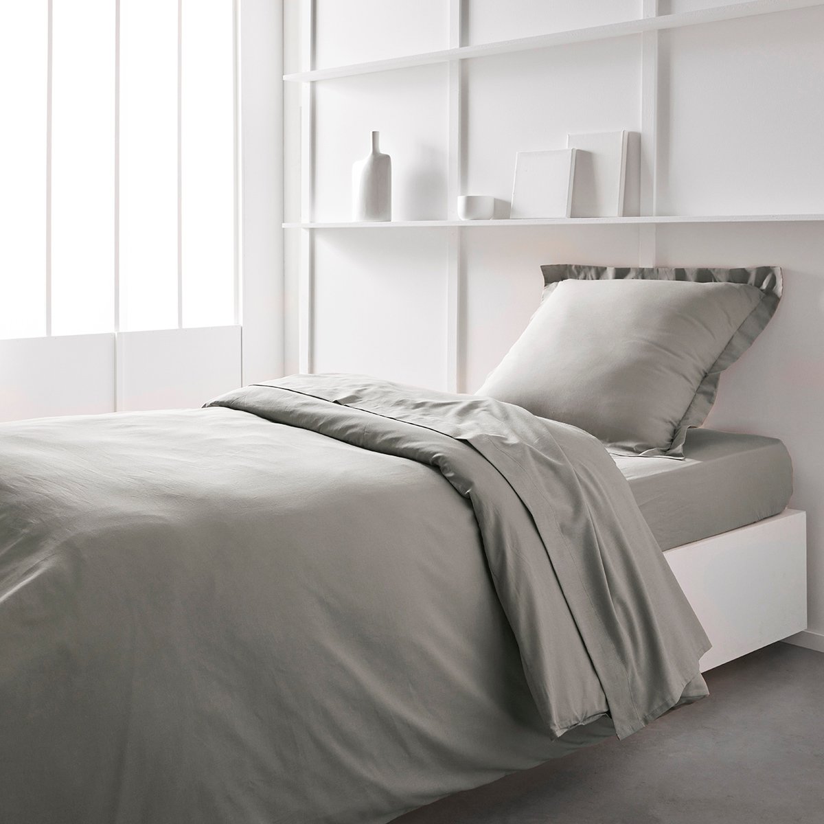 Housse de couette en coton BIO ORGANIC beige, TODAY