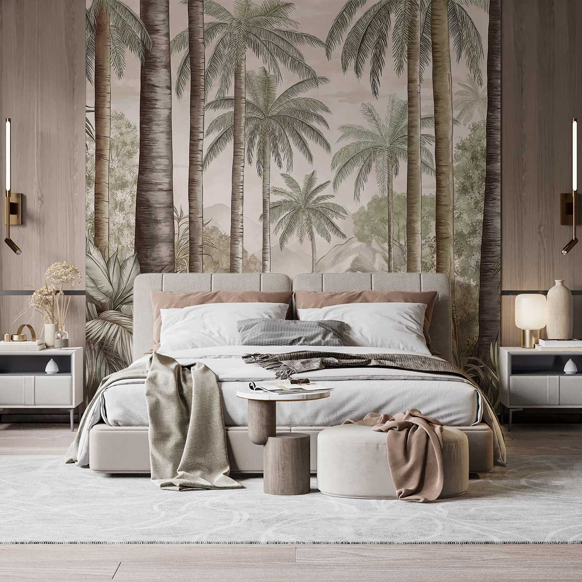 Papier peint tropical intissé, HEXOA
