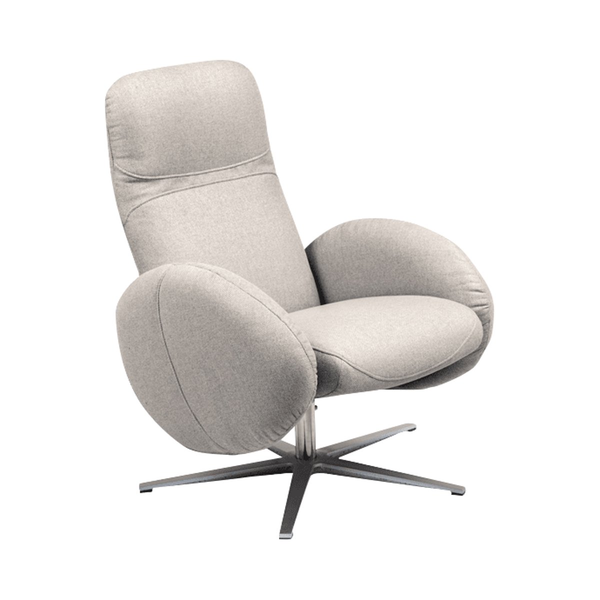 Fauteuil relax tissu - CALIX gris perle, CAMIF