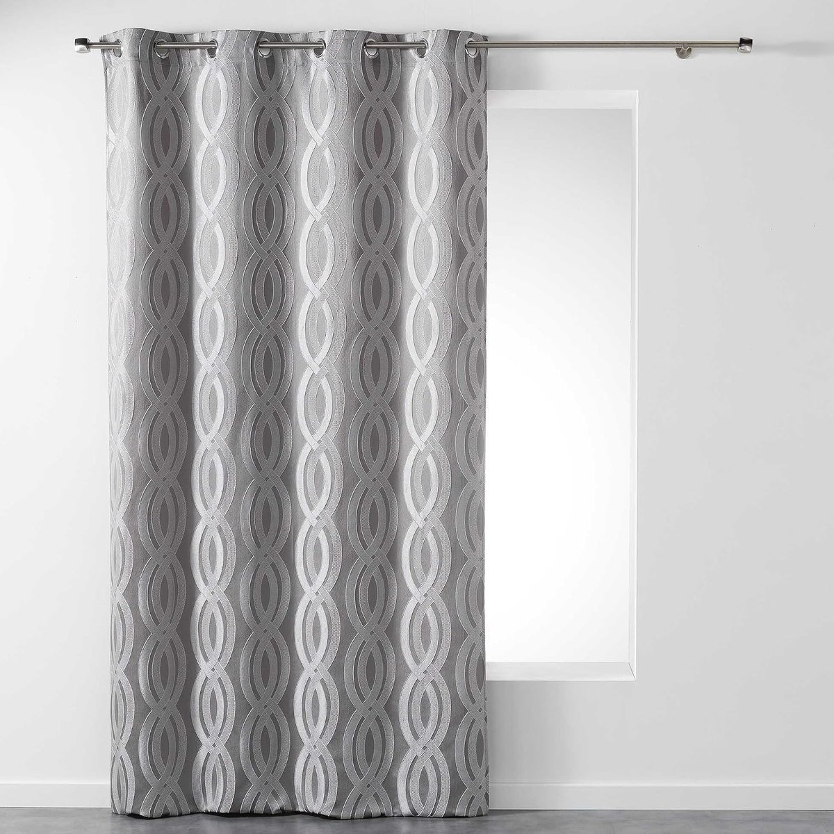Rideau a oeillets Miriade gris, EDEN
