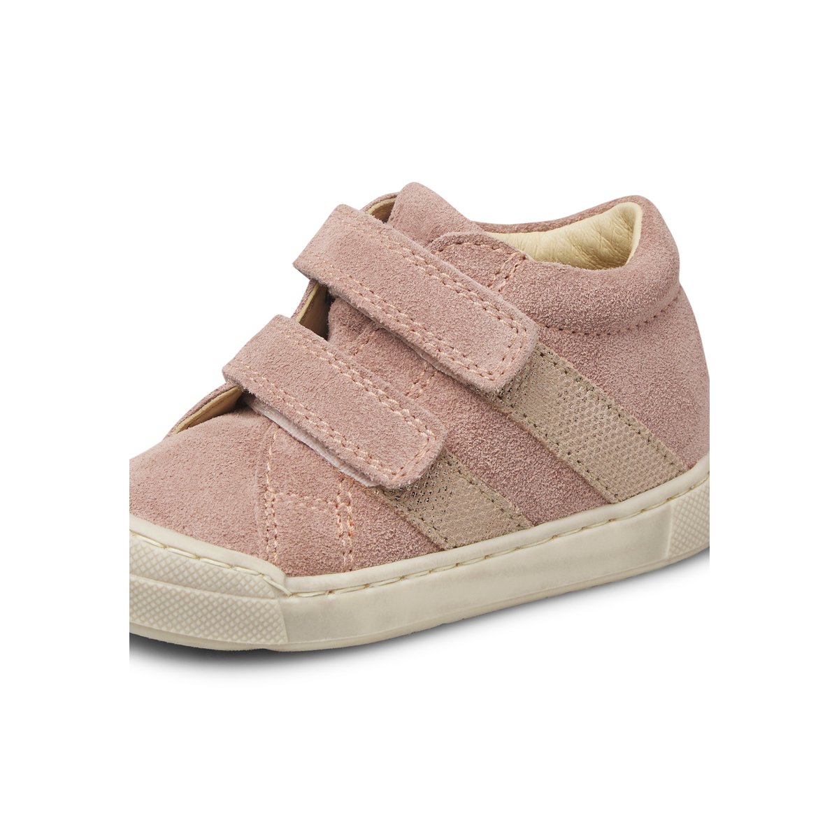 Baskets en suède GAZER VL rose poudré-blanc, FALCOTTO