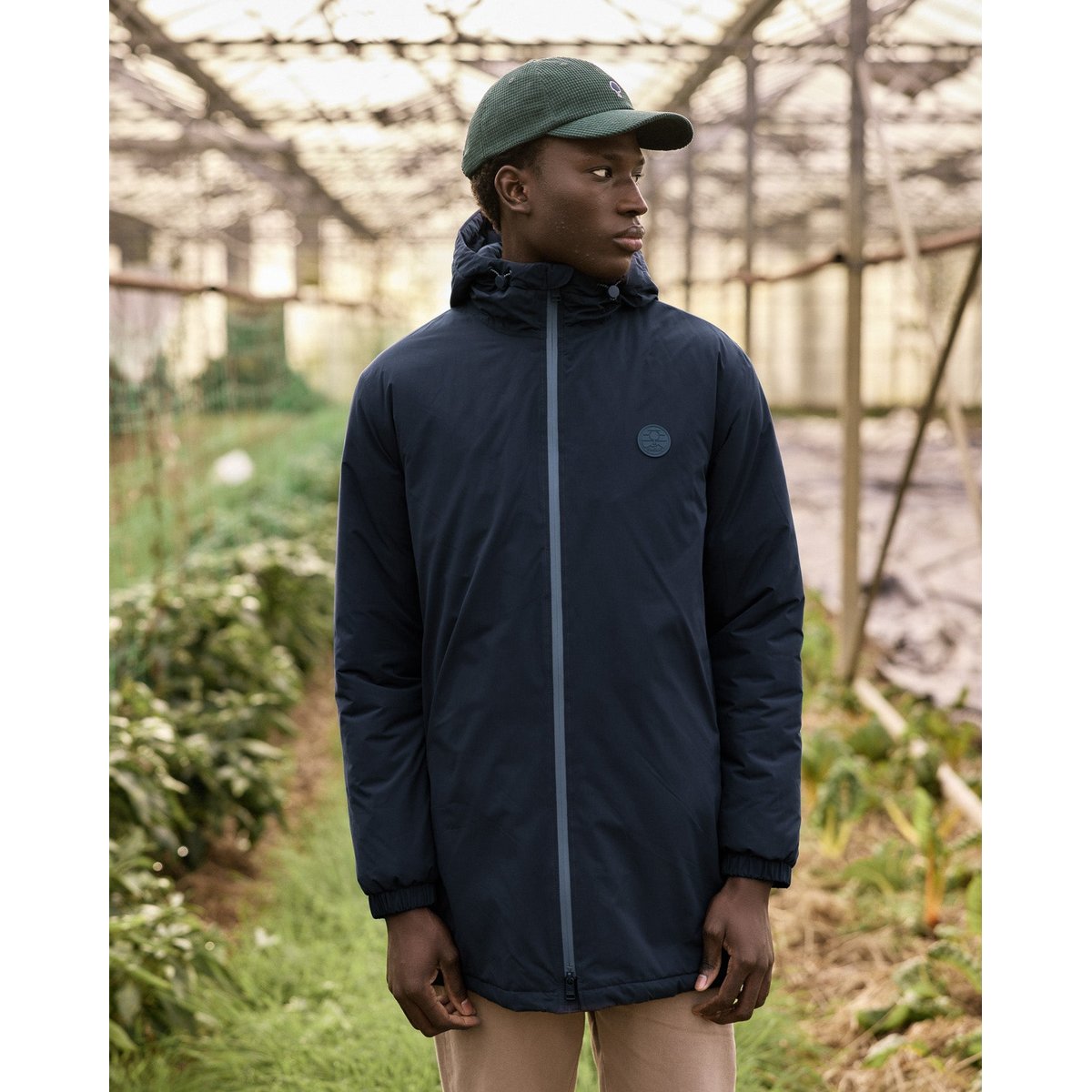 Parka polyester MONTAUD bleu marine, FAGUO
