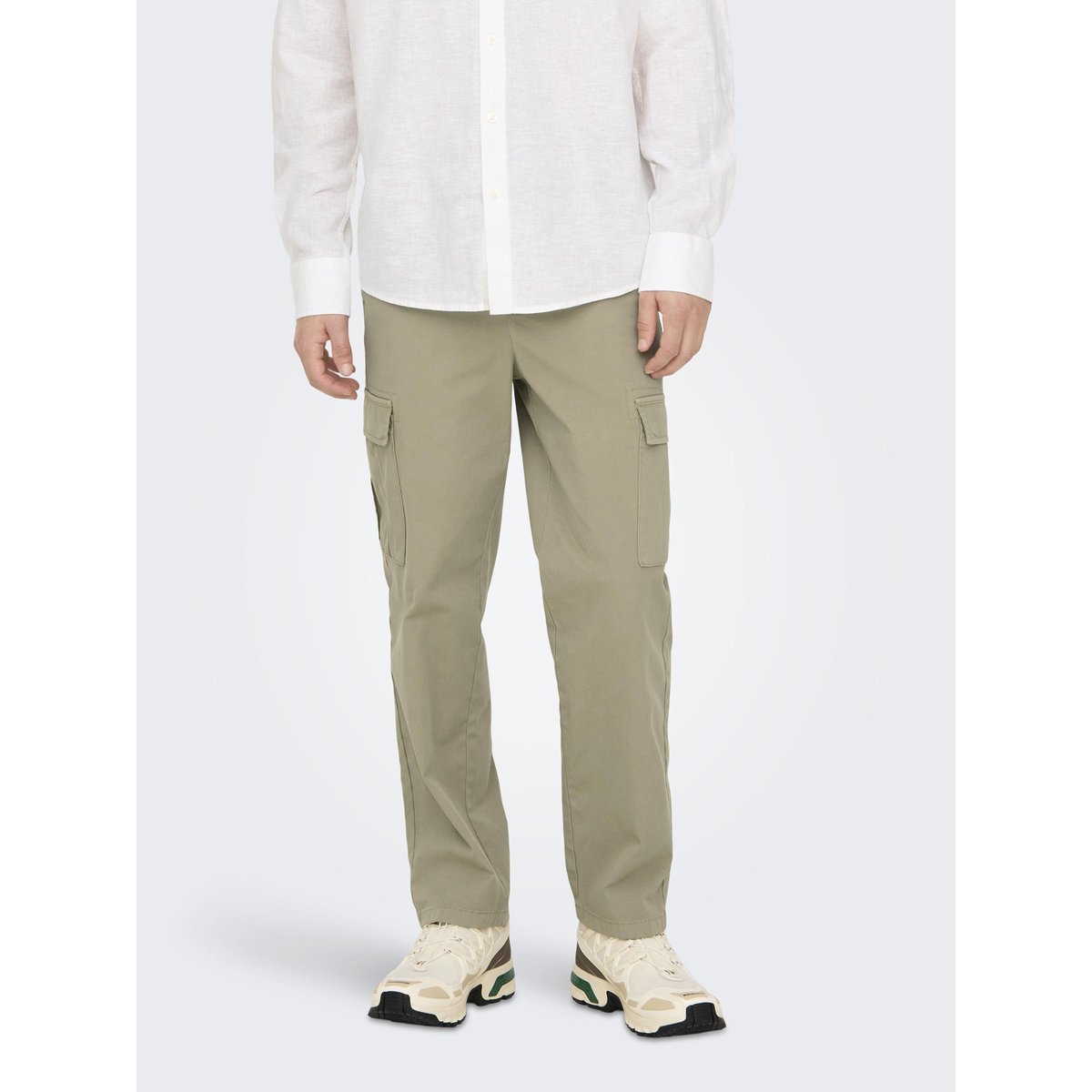 Pantalon Cargo grise - coriander, ONLY & SONS