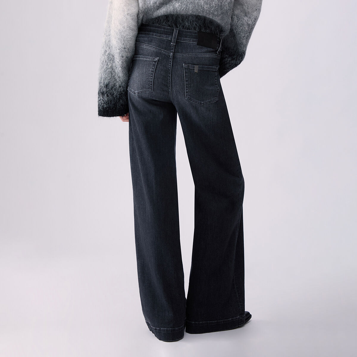 Jean évasé denim noir, LIU JO