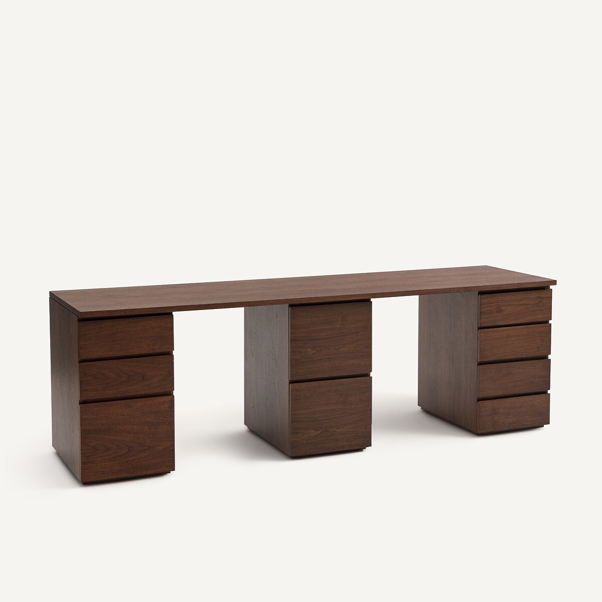 Plateau de bureau, en plaqué noyer, longueur 240 cm, Working noyer, AM.PM