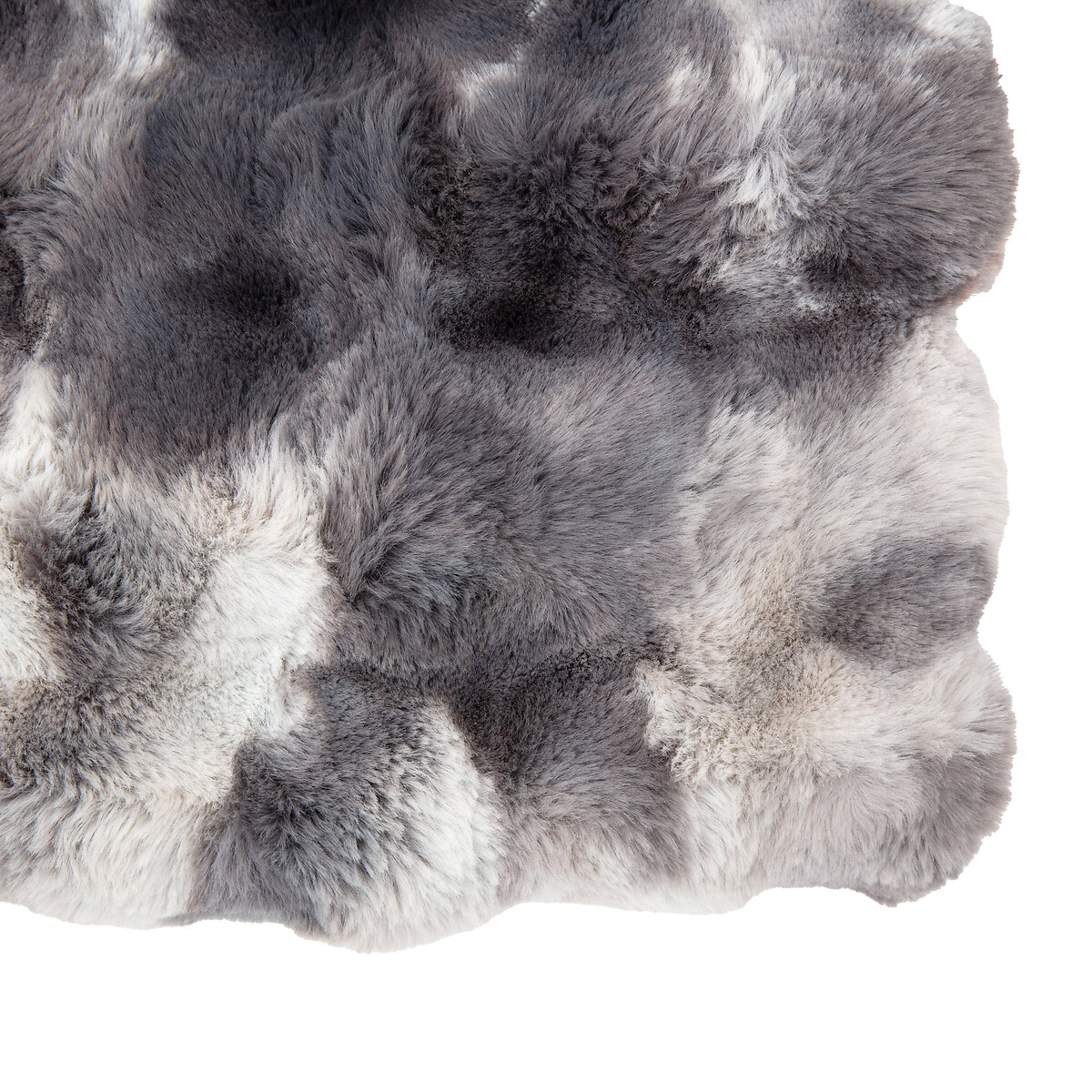 Mellow Rabbit Marbled Faux Fur Throw grey, ÉDITÉ