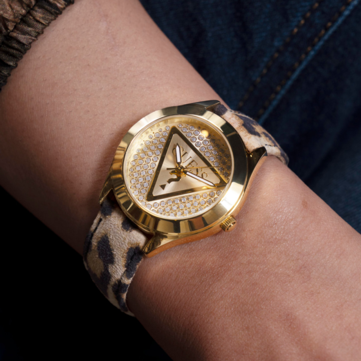 Montre Analogique  LADIES JEWELRY doré doré noir, GUESS