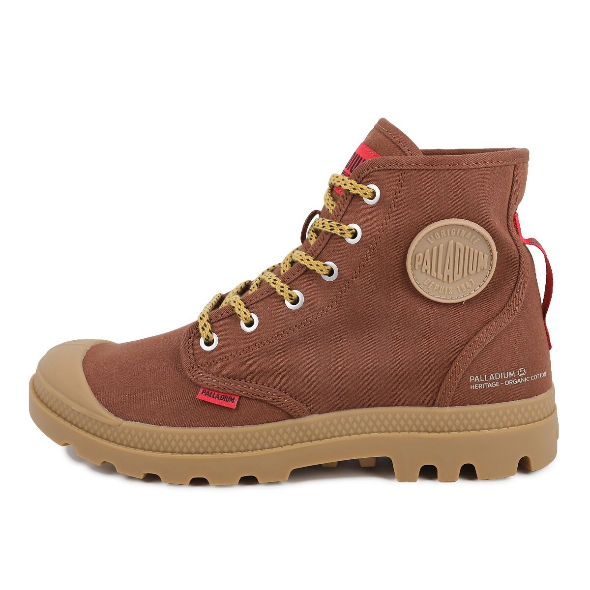 Pampa Hi HTG Gum High Top Trainers brown, PALLADIUM