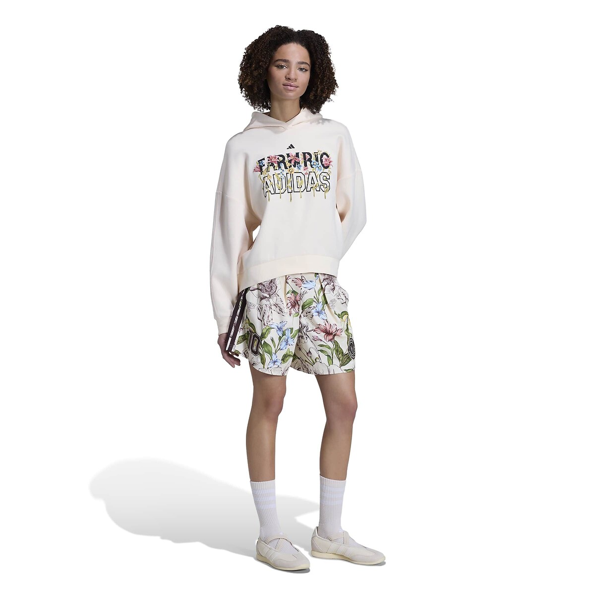 Sweat com capuz, FARM RIO cru, ADIDAS SPORTSWEAR
