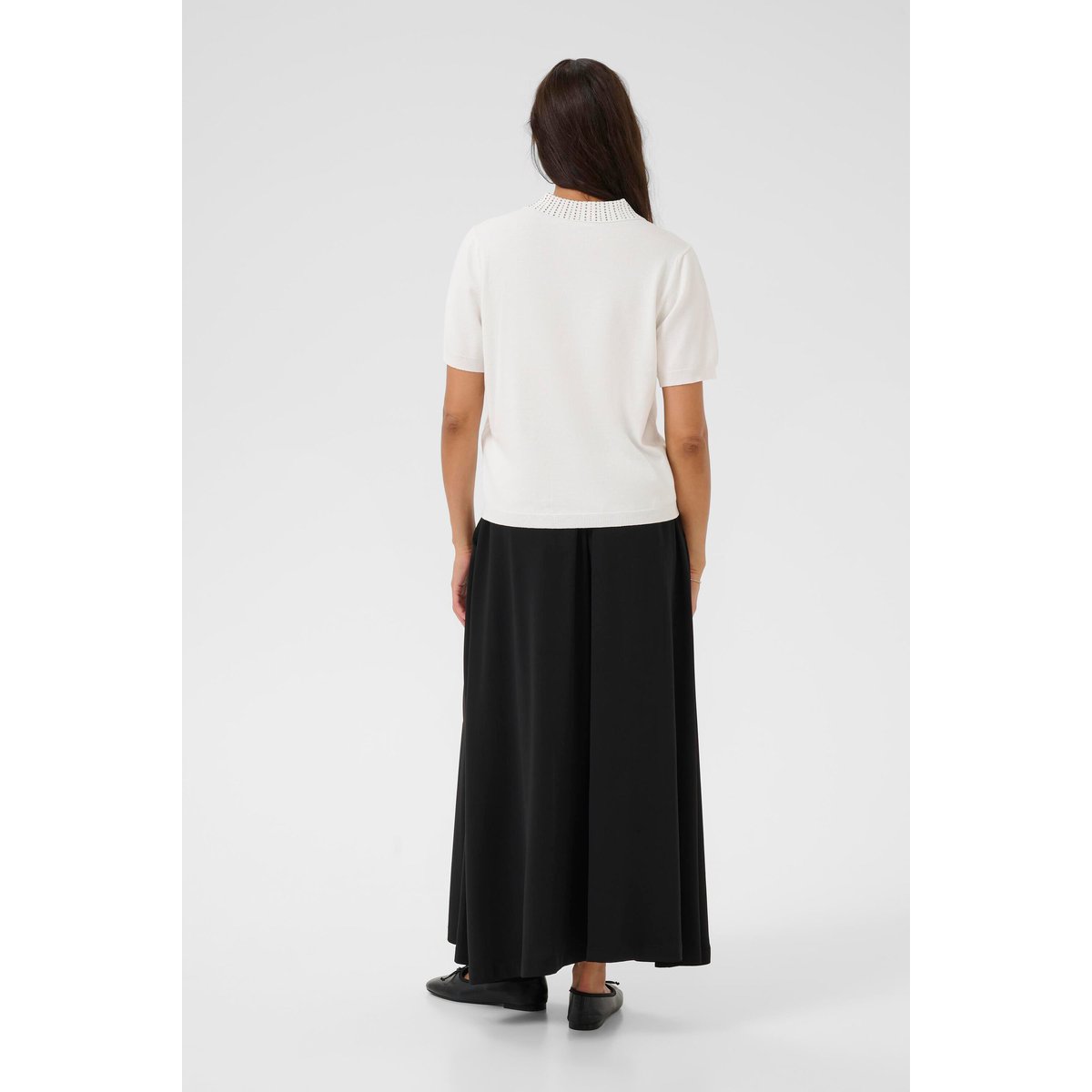 Pullover tricoté blanc, KAFFE