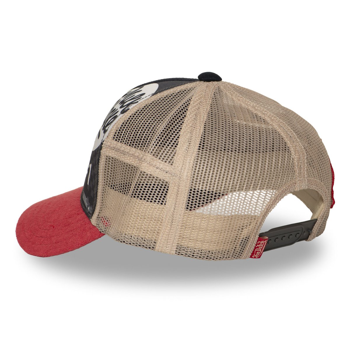 Casquette trucker SUBLI rouge/beige/gris foncé, VON DUTCH