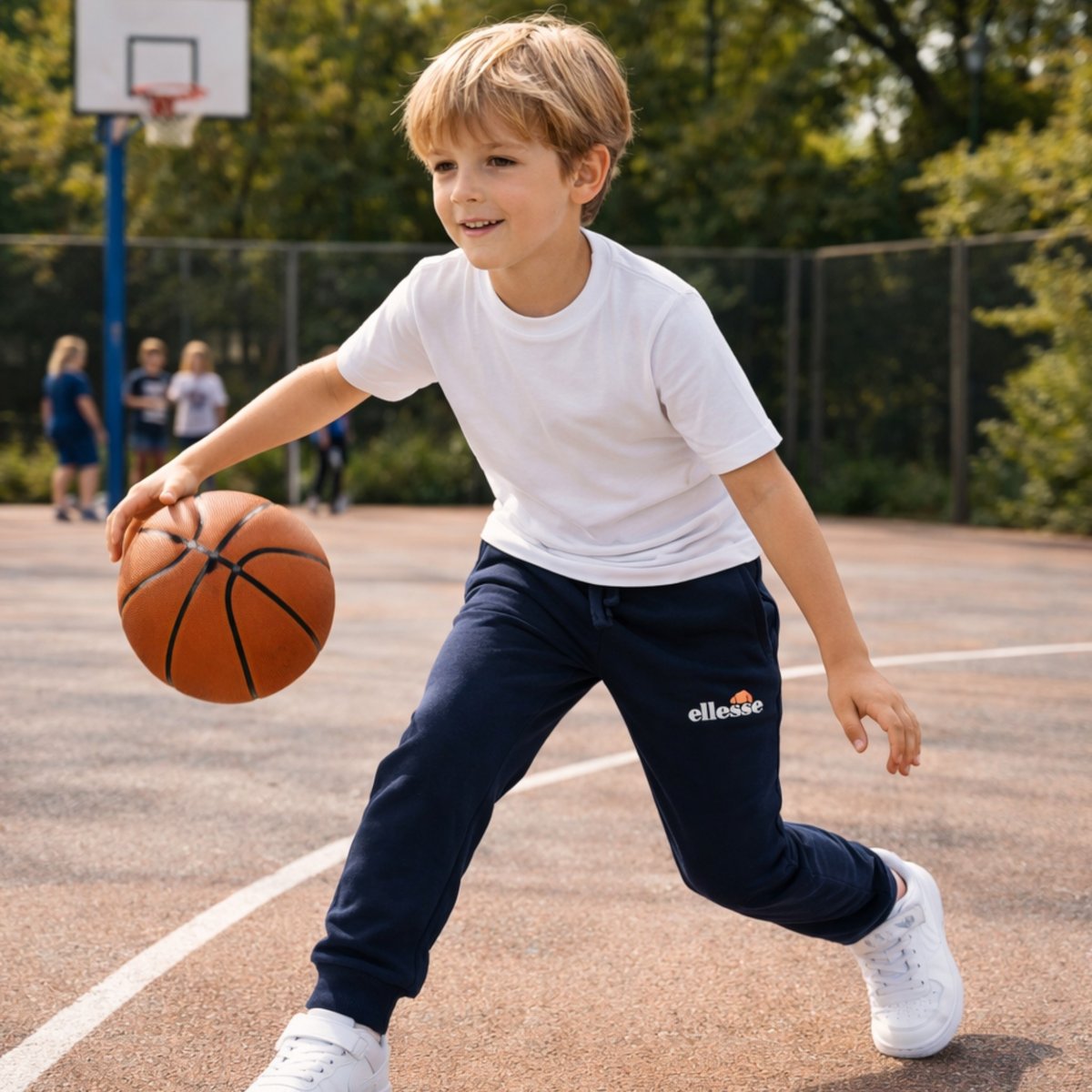 Pantalon de jogging à cordon de serrage, coupe décontractée RUN bleu marine, ELLESSE