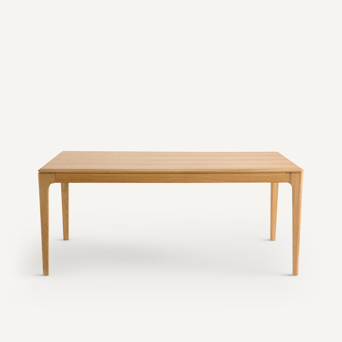 Table extensible en chêne massif et plaqué chêne, 8 à 12 couverts, SANARA chêne naturel, AM.PM