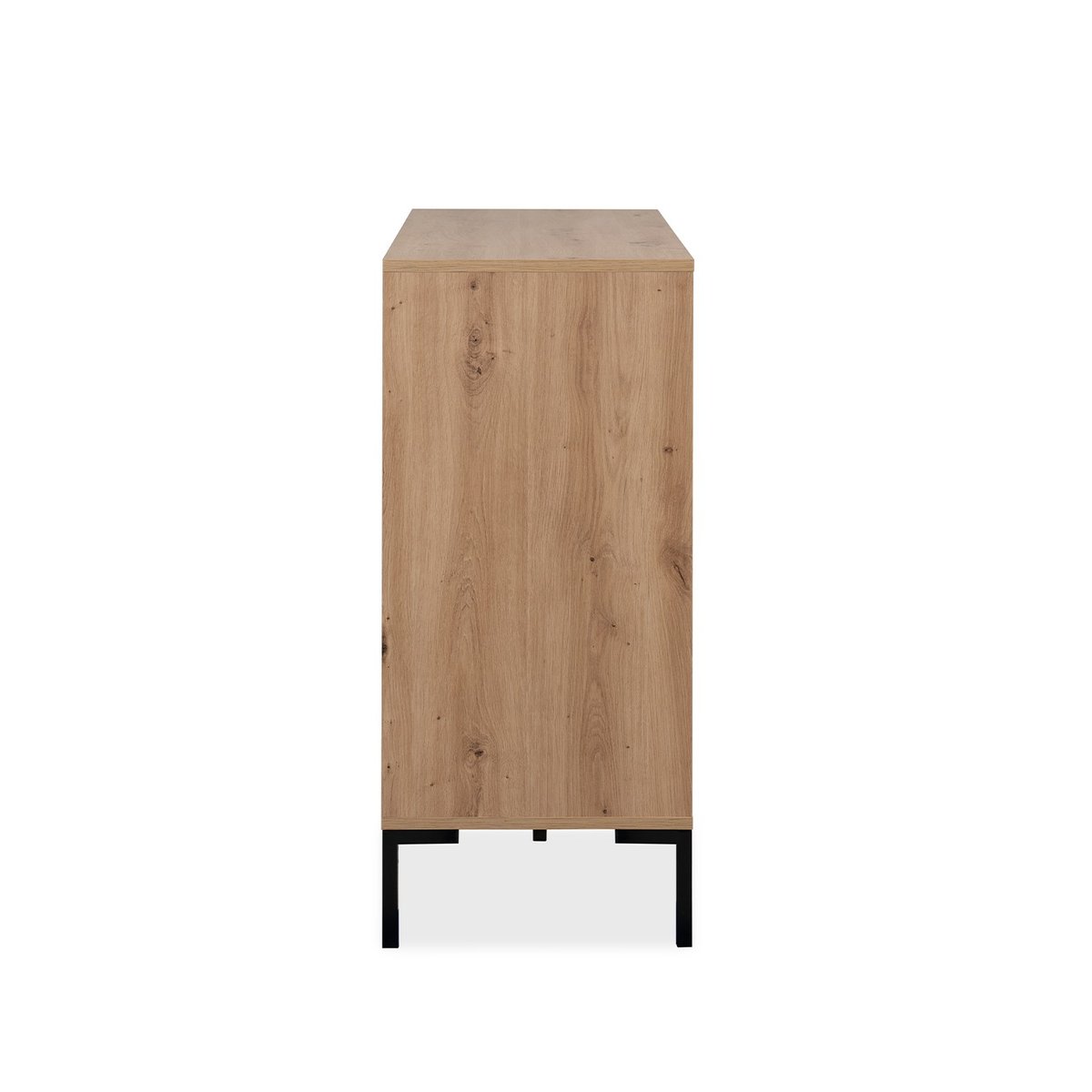 Buffet 2 portes 3 tiroirs L120 cm PLOCK bois clair, CALICOSY