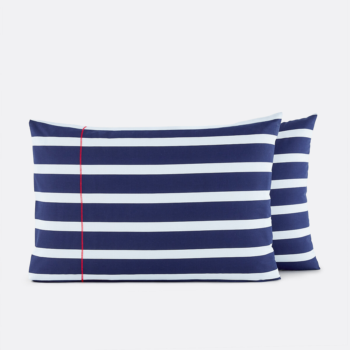 Malo Cotton Pillowcase navy/white, LA REDOUTE INTERIEURS