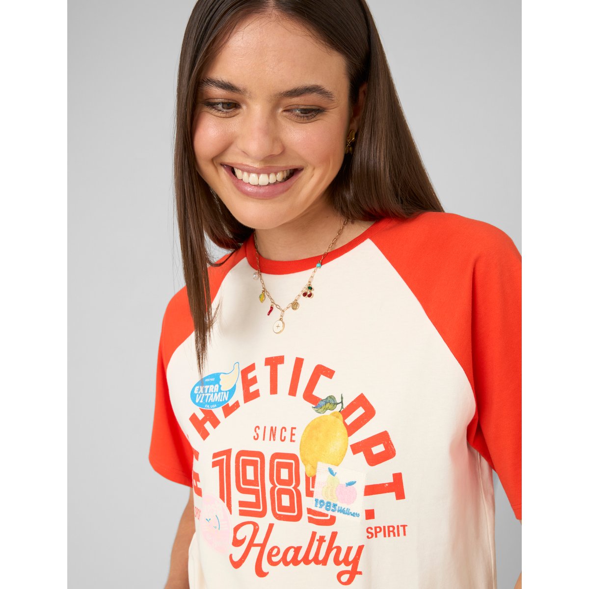 T-shirt raglan rouge, BZB