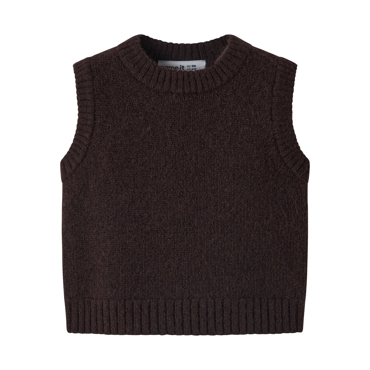 Gilet Tricoté rouge - chocolate plum1, NAME IT