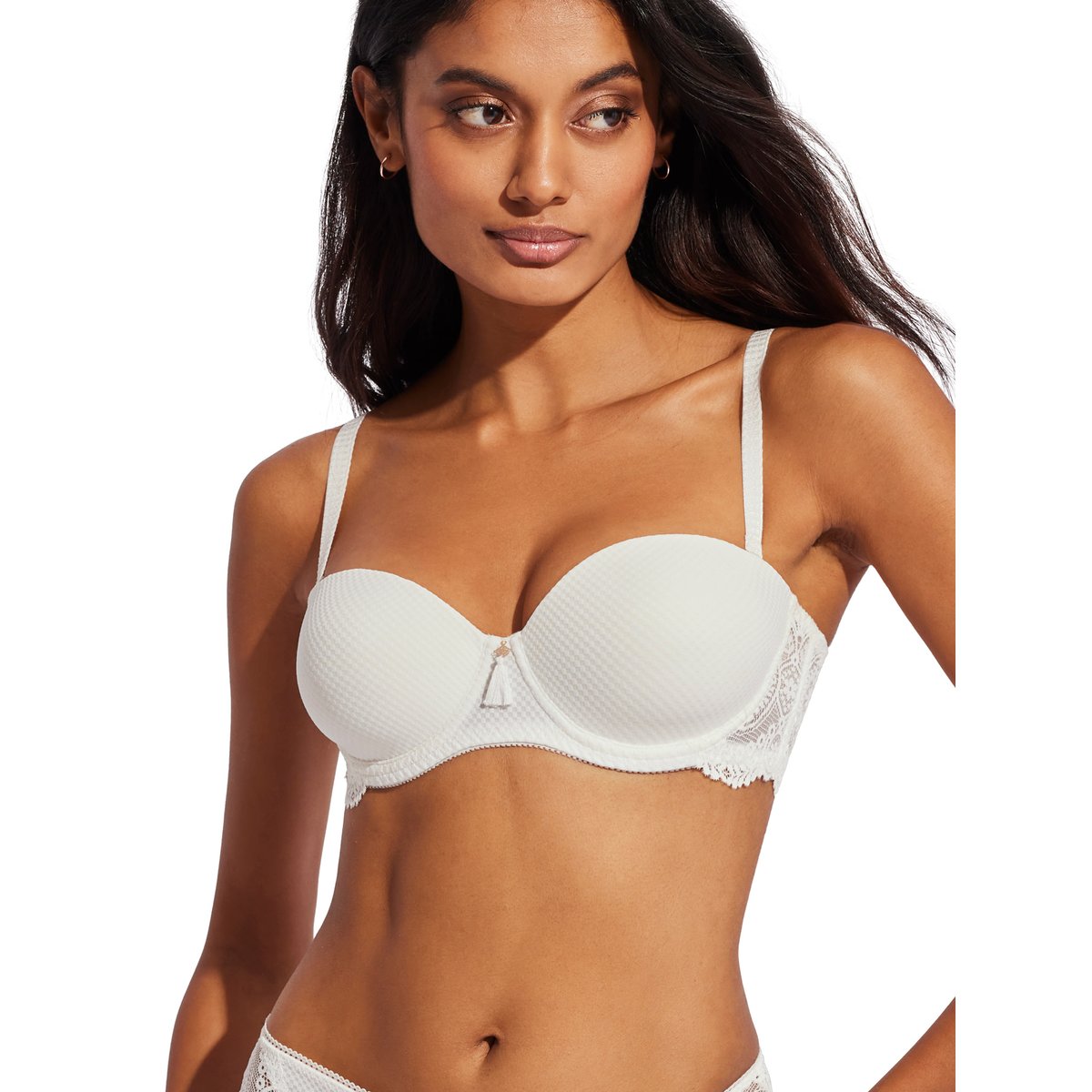 Soutien-gorge bandeau armaturé préformé Matilda mariage ivoire, SELMARK