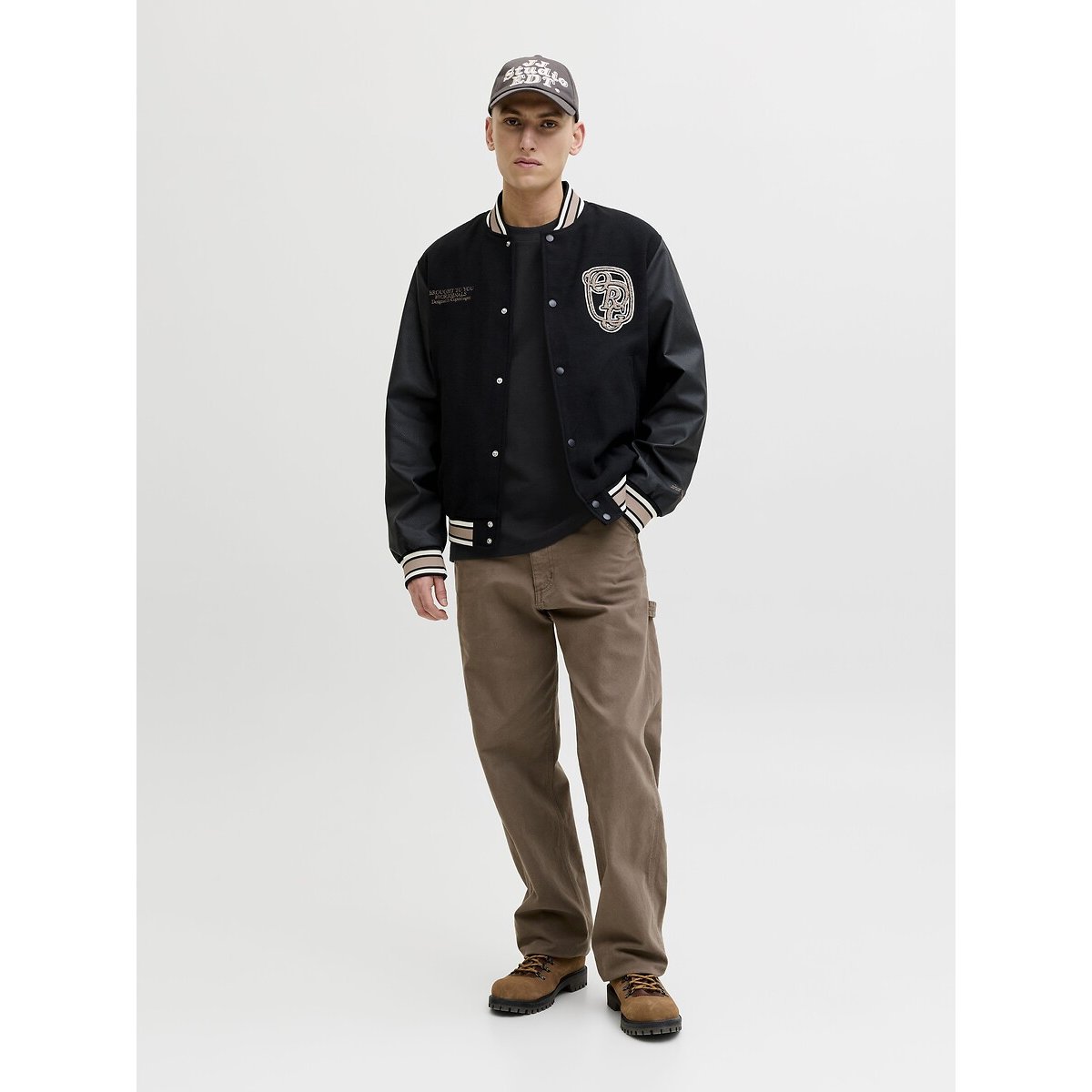 T-shirt manches courtes noir, JACK & JONES