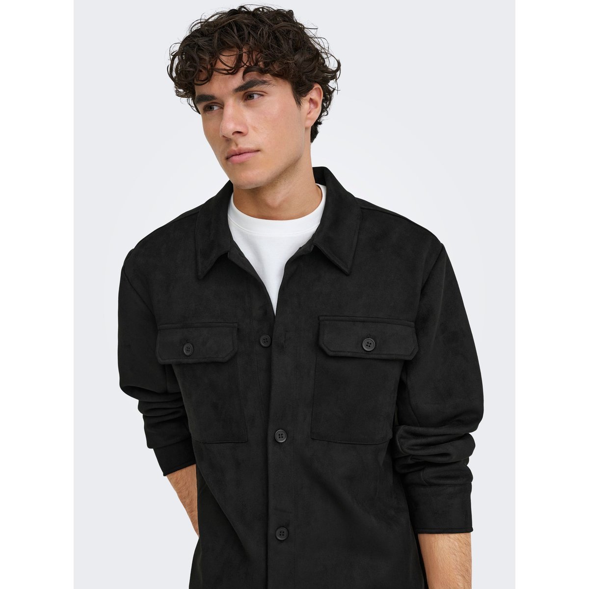 Surchemise black, ONLY & SONS