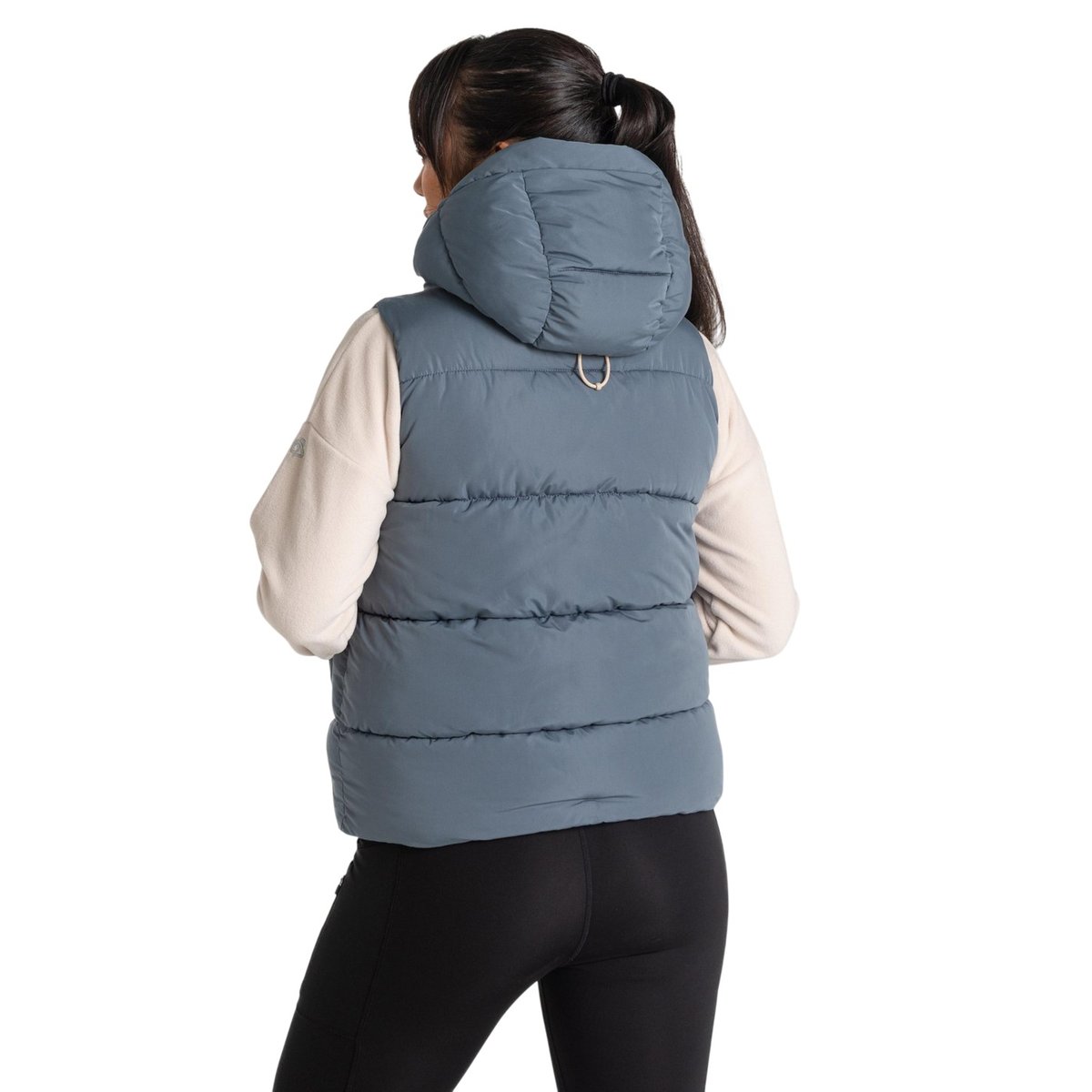 Veste matelassée sans manches à capuche EILISH gris bleu, CRAGHOPPERS