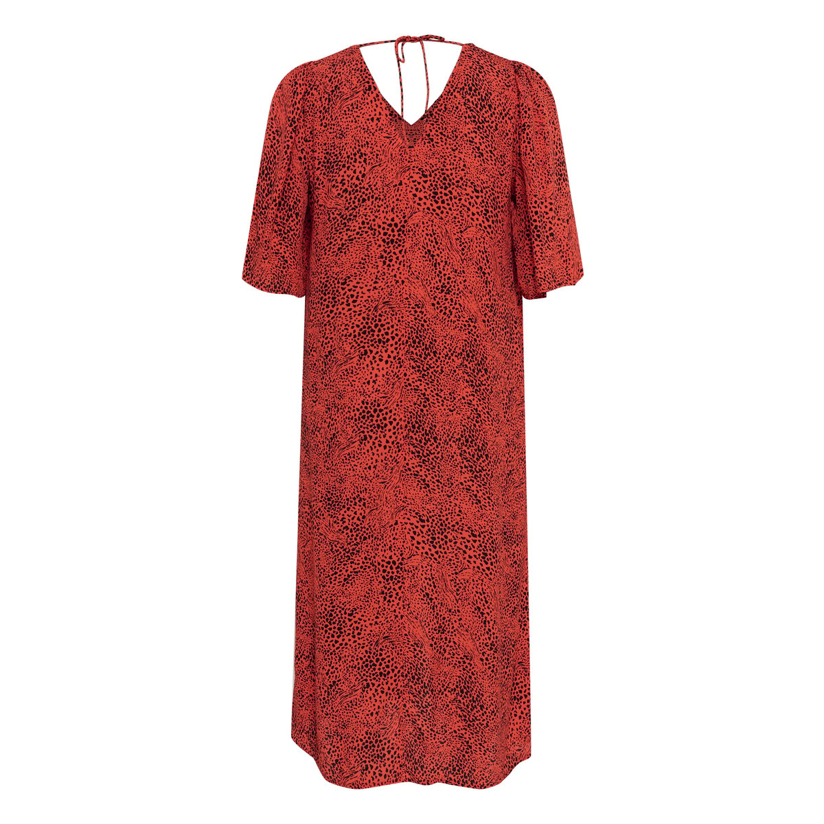 Dress rouge grenadine graphic animal, KAFFE CURVE
