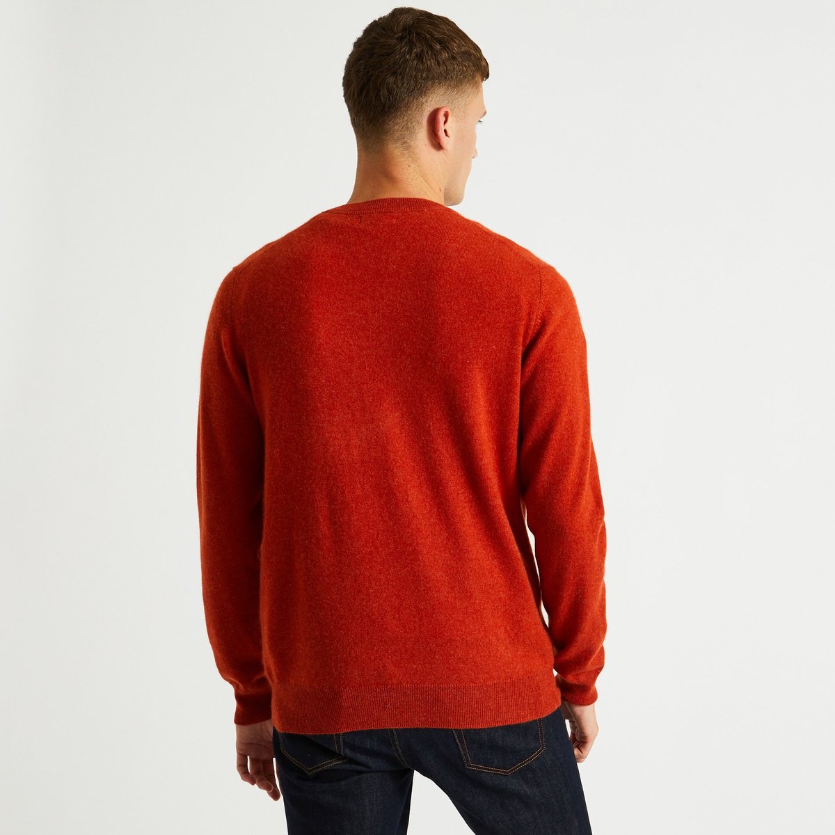 Pull En Cachemire Certifié Oekotex santal melange, MONOPRIX