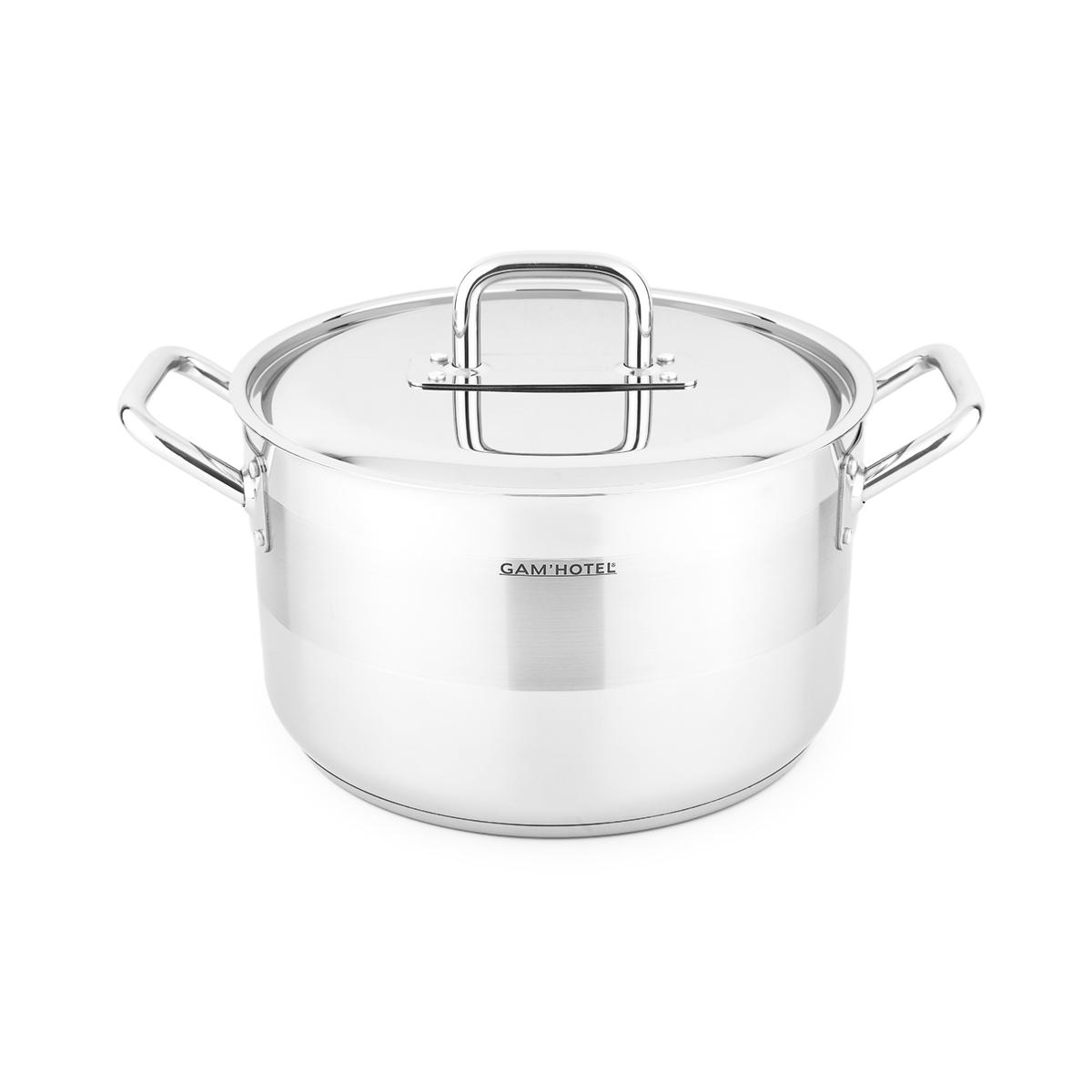 Marmite inox - 32cm induction couleur unique, GAM HOTEL
