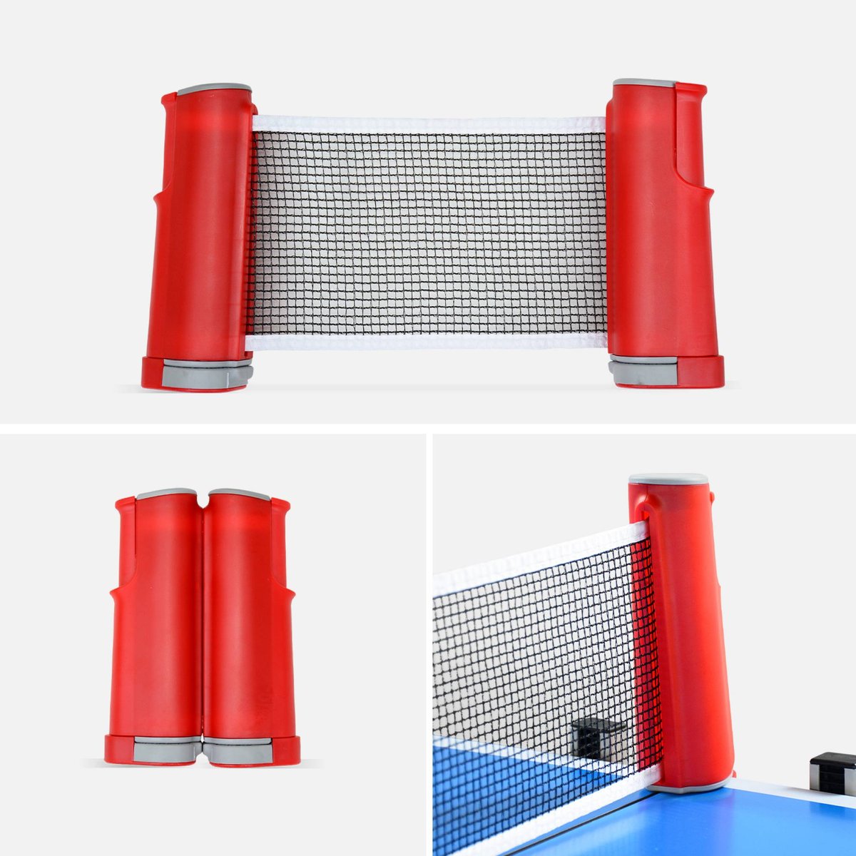 Table de ping pong intérieure premium avec 2 raquettes et 3 balles TABLE DE PING PONG INTÉRIEURE bleu, SWEEEK