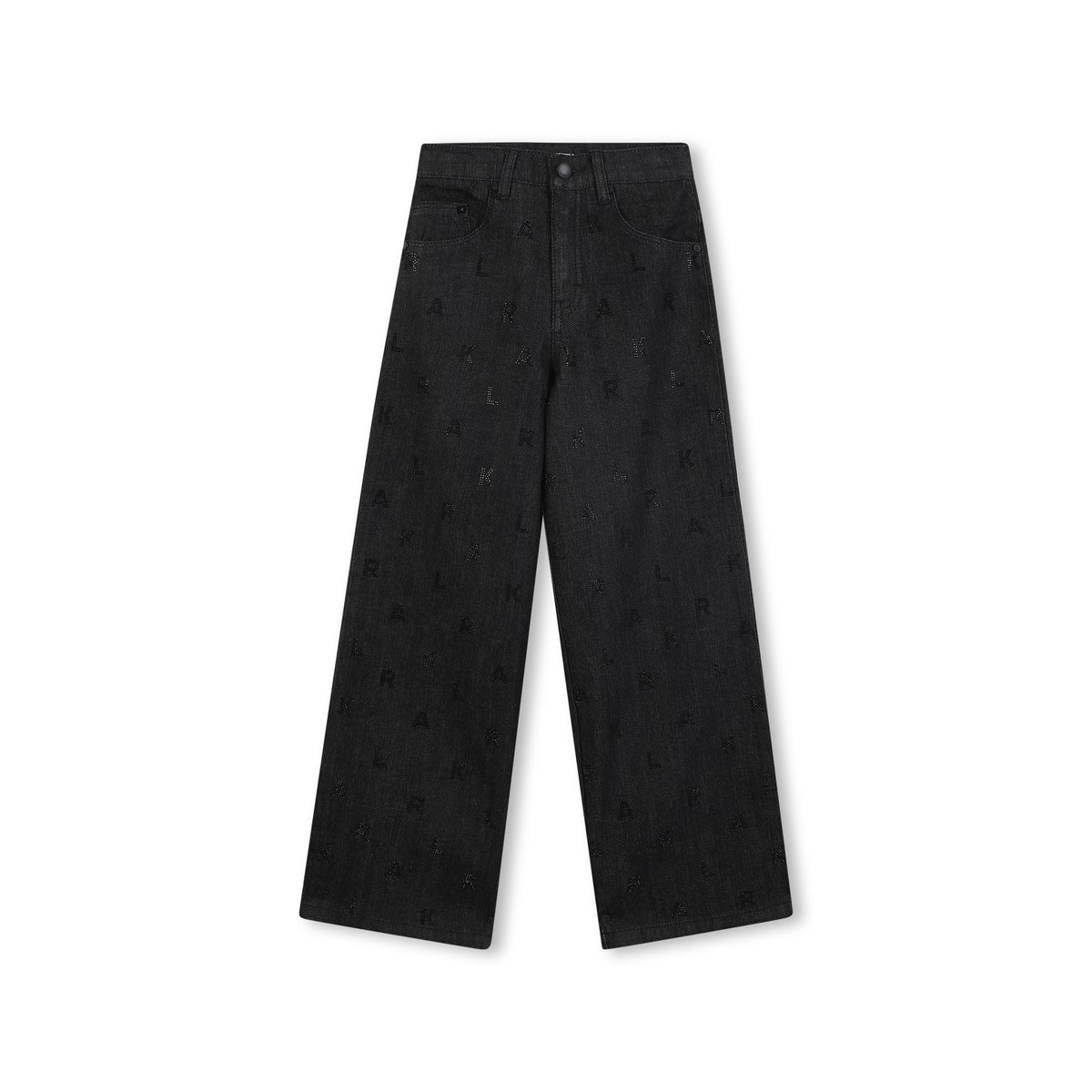 Pantalon en denim denin black lave, KARL LAGERFELD KIDS
