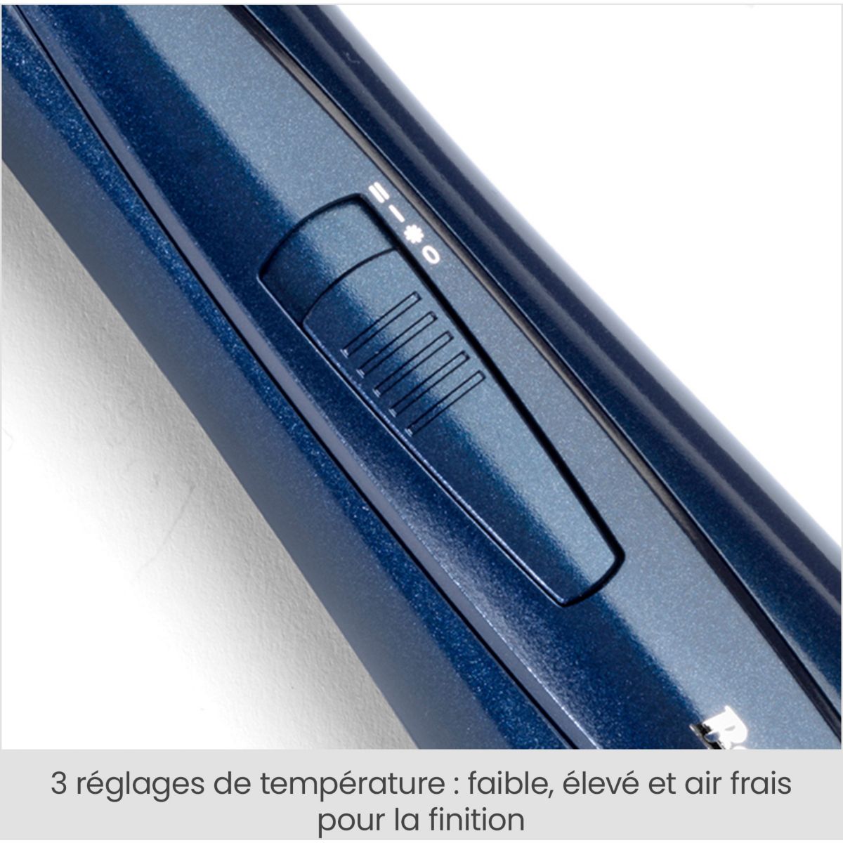 Brosse soufflante AS918PE Sapphire couleur unique, BABYLISS