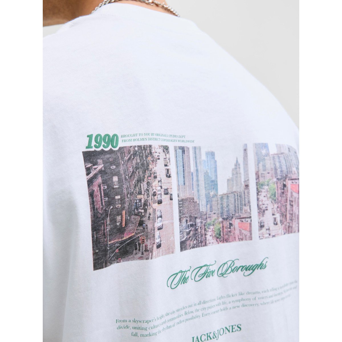T-Shirt bright white, JACK & JONES