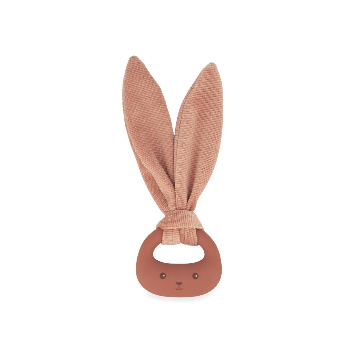 Anneau de dentition lapin en silicone terracotta, KALOO