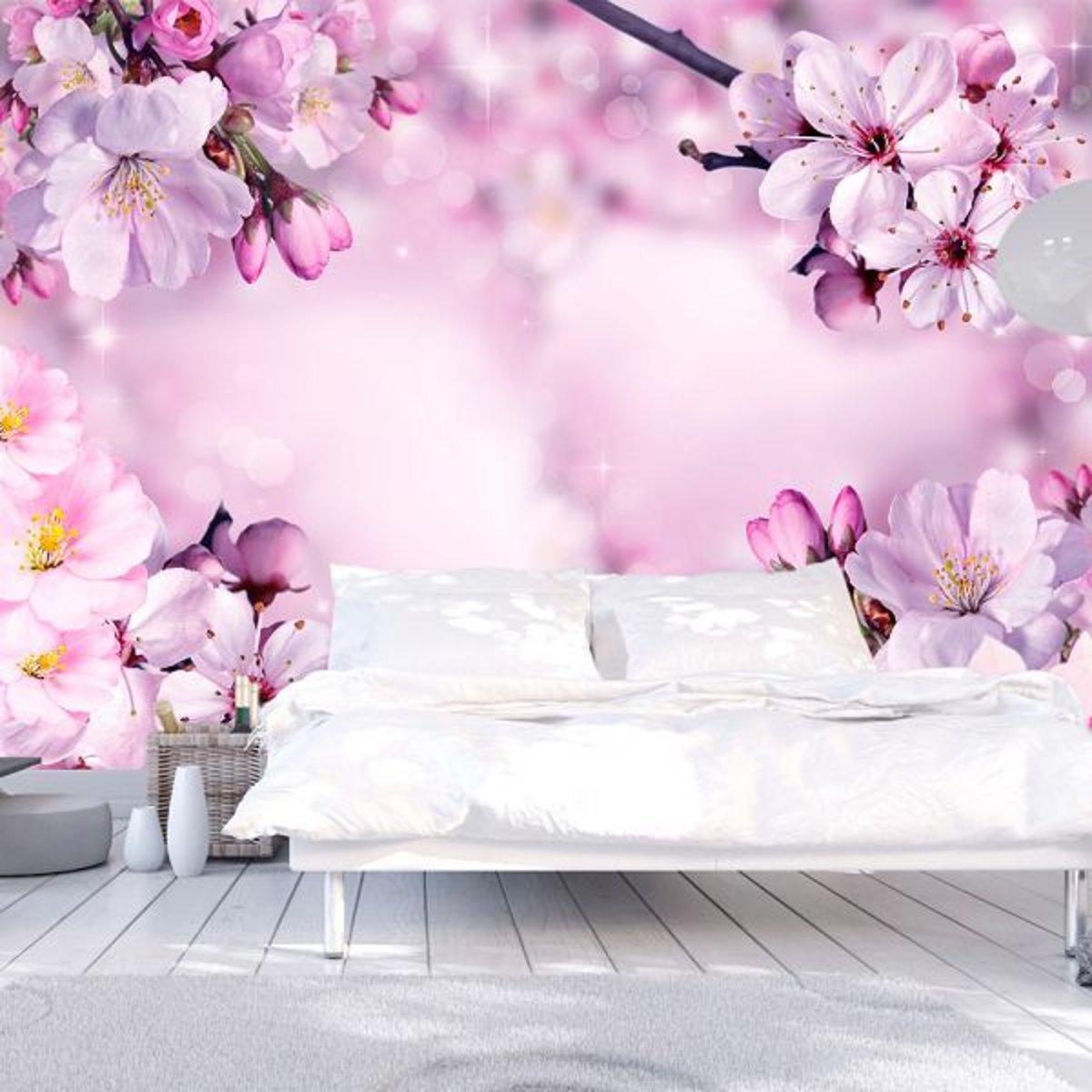 Papier peint intissé panoramique Fleurs Say Hello to Spring rose, EDEN