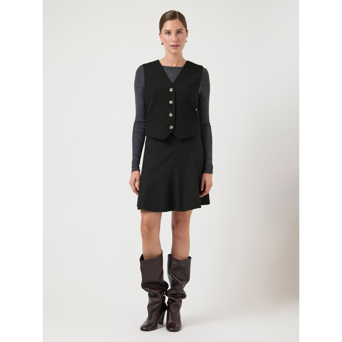 Mini-Jupe black, YAS