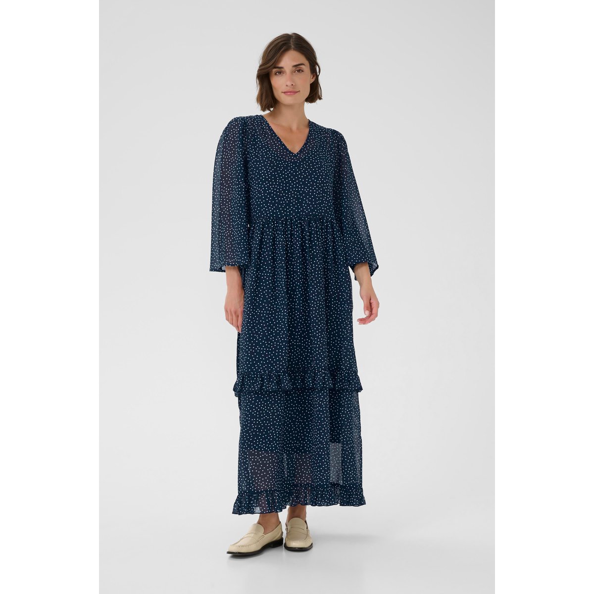 Robe bleu dress blues/white dots, CULTURE